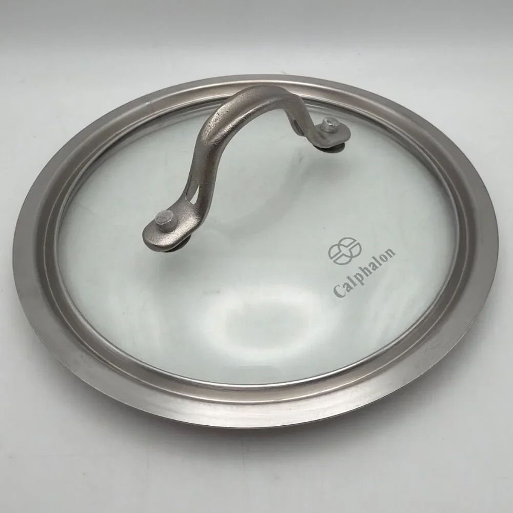Calphalon Sauce Pot Lid Tempered Glass 5 5/8” ID 6 3/8”‎ OD